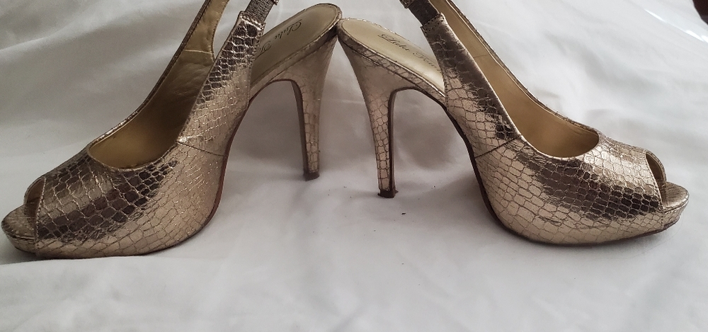Lulu Townsend Gold Shoes